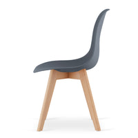 Sedia VALORA KITO - Design ergonomico ardesia scura x 4