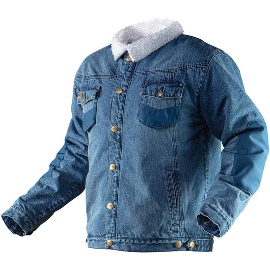 Topex 81-557-xxxl giacca da lavo denim, imbottita, taglia xxxl
