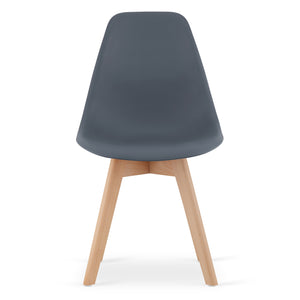 Sedia VALORA KITO - Design ergonomico ardesia scura x 4