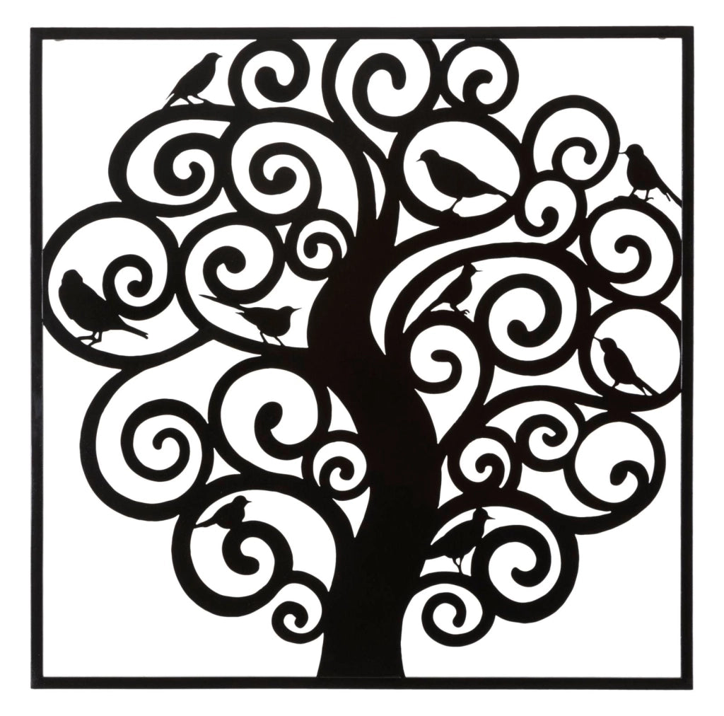 Pannello Decorativo in Ferro 3D - Design Elegante 70x1x70