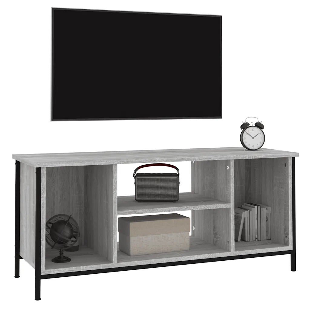 Mobile TV Grigio Sonoma 102x35x45 cm in Legno Multistrato 826288
