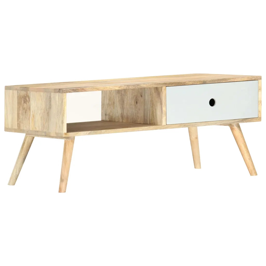 Tavolino da CaffÃ¨ 90x50x40 cm in Legno Massello di Mango cod mxl 26646