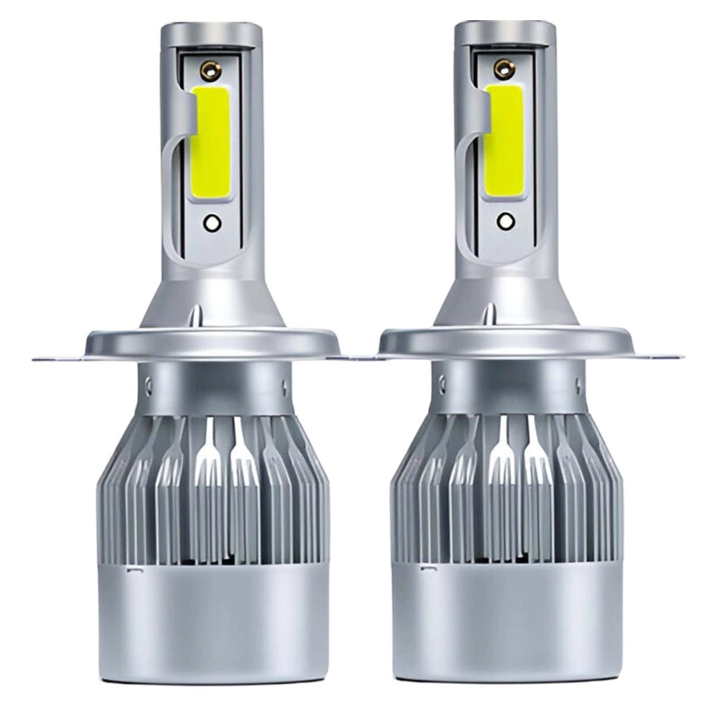 Lotto di 2 lampadine LED C6 H4 24W per faro automobilistico, illuminazione ad alta intensità Argento Avizar