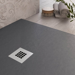 Piatto Doccia 80x170 cm in Pietra Bonussi Everest Antracite