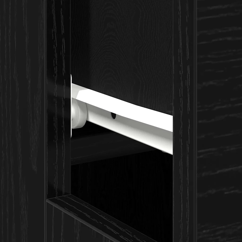 Scrivania Rovere Nero 100 x 50 x 75 cm Legno multistrato 862779