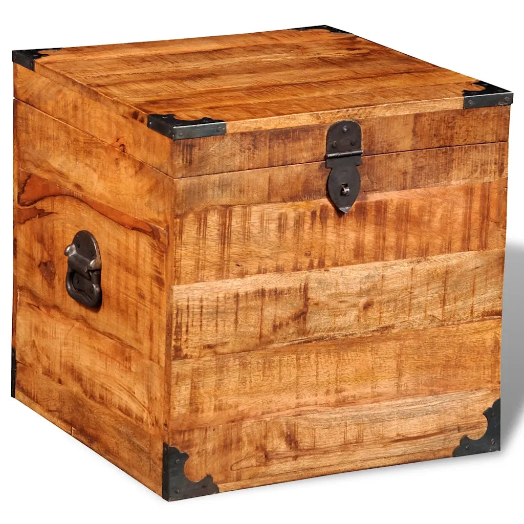 Cassetta in Legno Ruvido di Mango Cubica  cod mxl 53405
