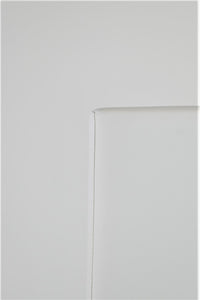 Set 2 sedie Luisa Tommychairs in faggio color rovere, seduta e schienale rivestiti in pelle artificiale bianca