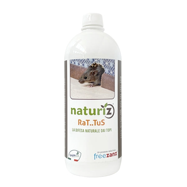 Naturiz Rattus 1 Lt, Disabituante Repellente per Roditori, Topi, Ratti | Freezanz