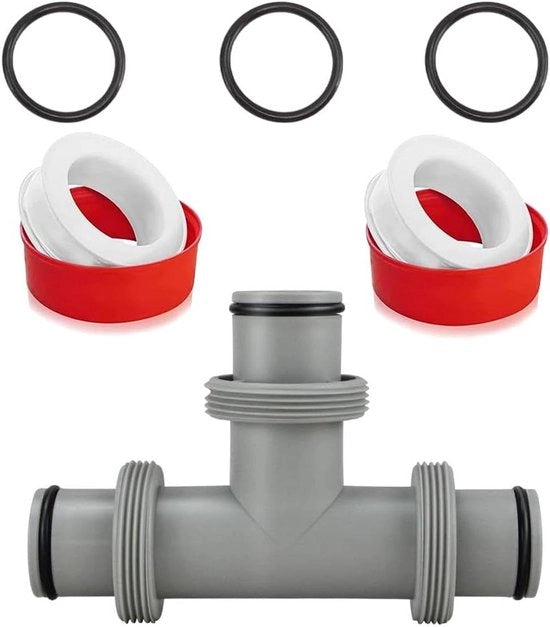 Connettore di raccordo per tubi Ø38 mm - Valvola a tre vie - Kit di connessione per tubi di piscina