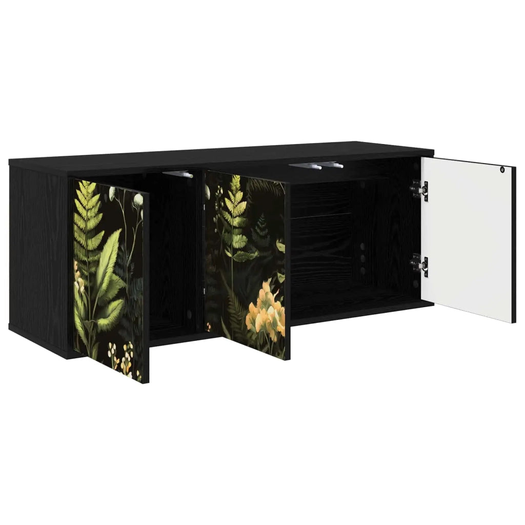 Mobile TV da Parete RHENEN 102 x 33 x 40 cm Rovere Nero 8007150