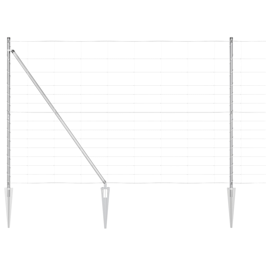 Recinzione da Campo  1.6x25 m Acciaio Zincato