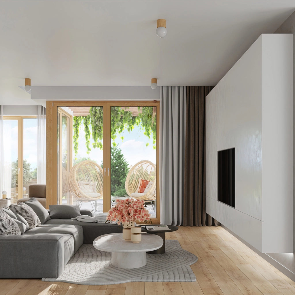 Lampada da tavolo ZENITO legno naturale G9 Pure Lume