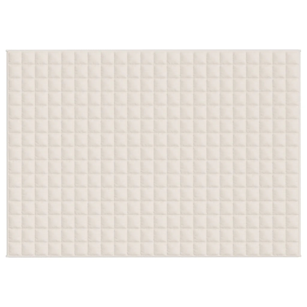Coperta Ponderata Crema Chiaro 155x220 cm 11 kg Tessuto cod mxl 76961