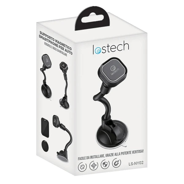 Supporto Smartphone per Automobile Lostech Base Ventosa Rotazione Libera