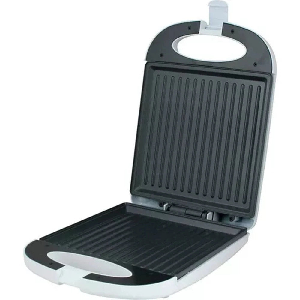 Trade Shop - Tostiera Elettrica 1200 Watt Piastra Per Sandwich Ampie Piastre Di Cottura Antiaderenti -