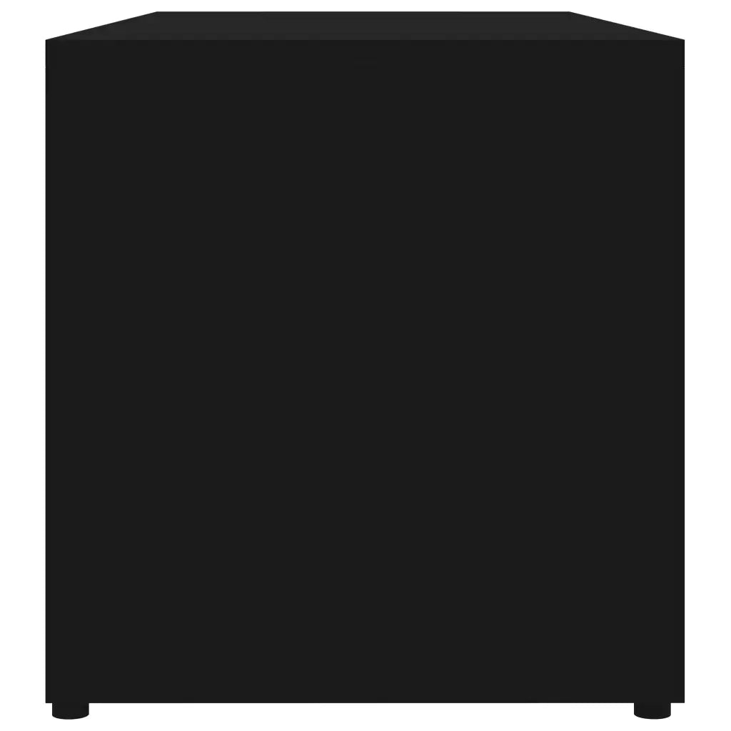 Mobile Porta TV Nero 80x34x36 cm in Legno Multistrato 801851