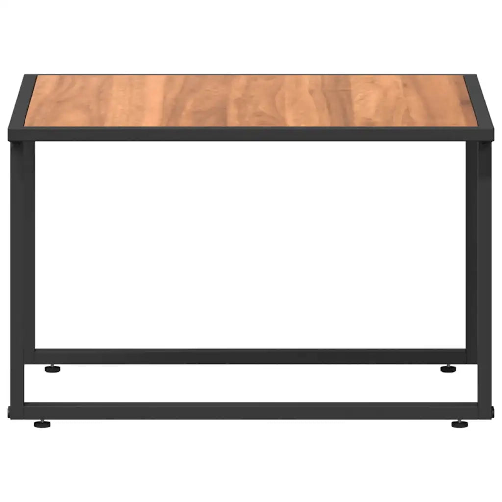 Tavolino da salotto | Tavolino da caff¨¨ | Tavolino da Soggiorno Nero e Marrone 55 x 55 x 35 cm
