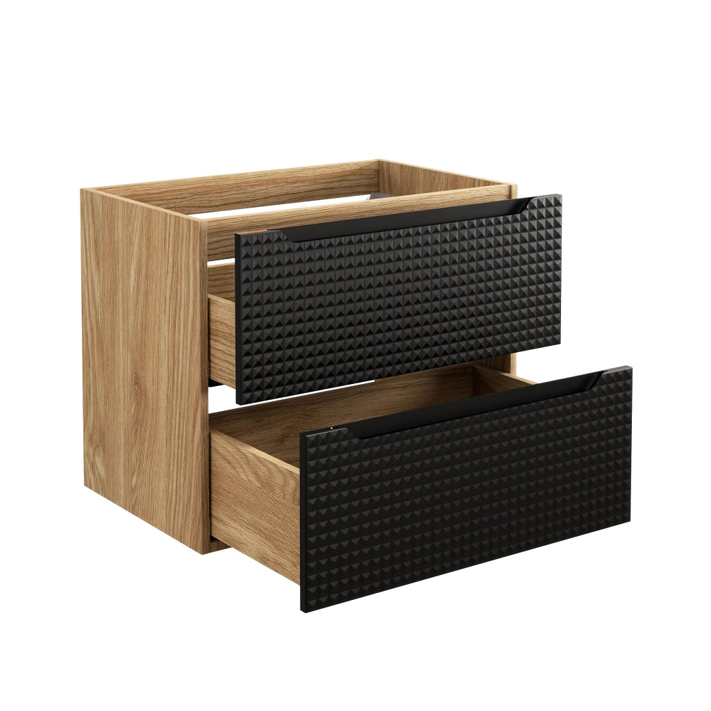 Mobile sottolavabo 70 cm 2 Szuflady Luxor Black 70 x 57 x 46 cm
