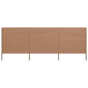 Schermo divisorio in tessuto a 3 pannelli 400 x 160 cm tortora 02_0008810