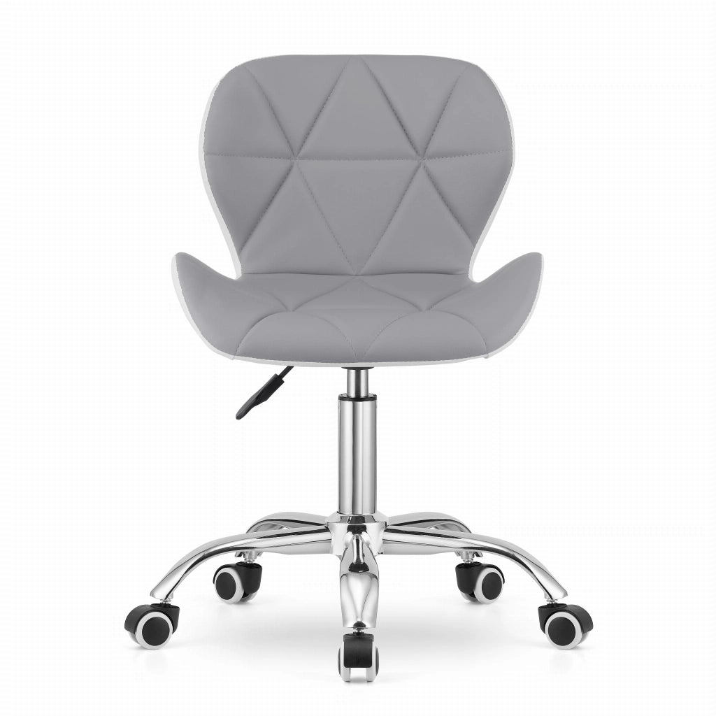 Sedia girevole Valora AVOLA grigia e bianca dal design ergonomico