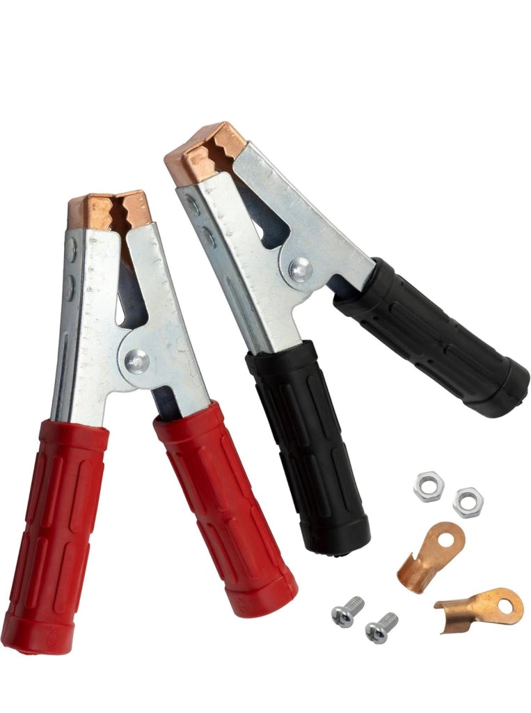 Kit 2 Pinze Per Cavi Batteria Auto 600a Pinze per Cavi contatti morsetti clip