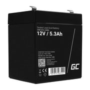 Batteria UPS al piombo sigillata Green Cell AGM45 (VRLA) 12 V 5,3 Ah