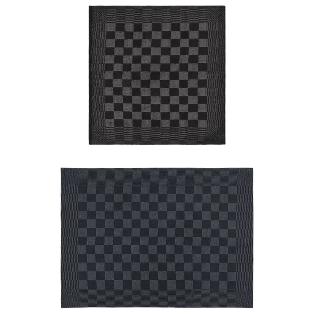 Set Strofinacci 20 pz in Cotone Nero e Grigiocod mxl 79281