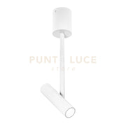 GFA1450C- FARETTO SPOT ORIENTABILE 1 LUCE ATTACCO LED 3000K 533LM 7W COLORE BIANCO SATINATO D.3,5CM H.39,5CM