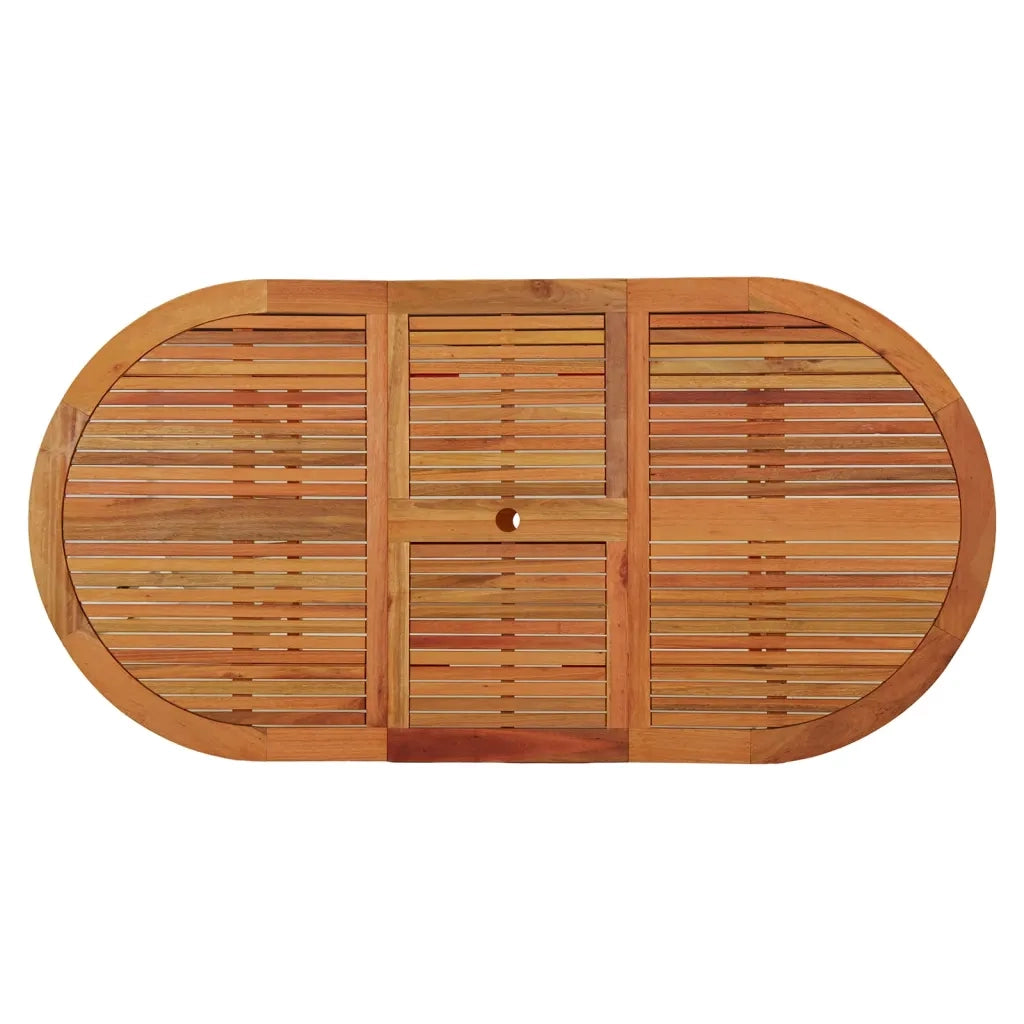 Tavolo da Giardino 200x100x75 cm in Legno Massello di Eucalipto cod mxl 34222