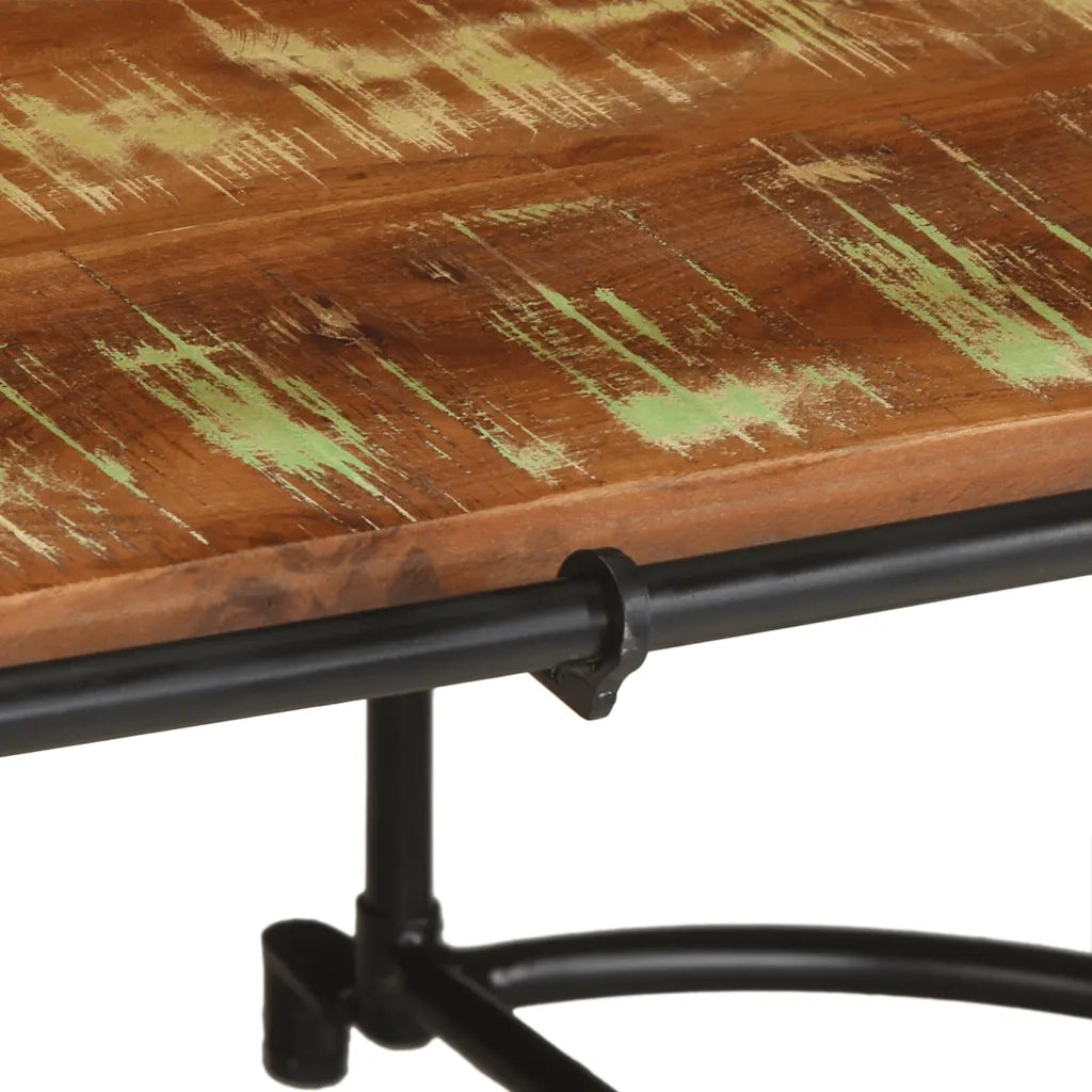 vidaXL Tavolino da Salotto 110x55x40 cm in Legno Massello di Recupero
