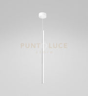 THALASSIA S/G - SOSPENSIONE COLORE BIANCO A LED 3000K 398LM 7W CON ROSONE D.2,5x55CM