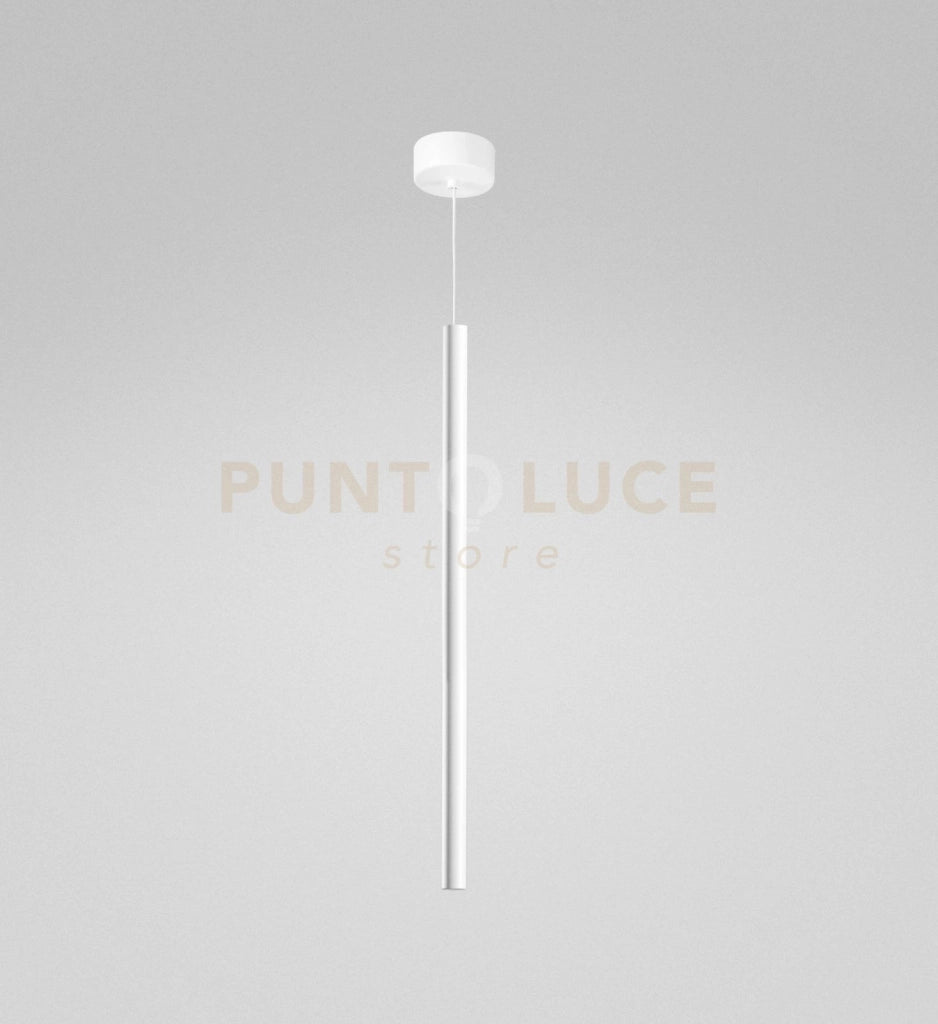 THALASSIA S/G - SOSPENSIONE COLORE BIANCO A LED 3000K 398LM 7W CON ROSONE D.2,5x55CM