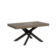 Tavolo allungabile 160/420x90 cm Volantis tortora gambe antracite