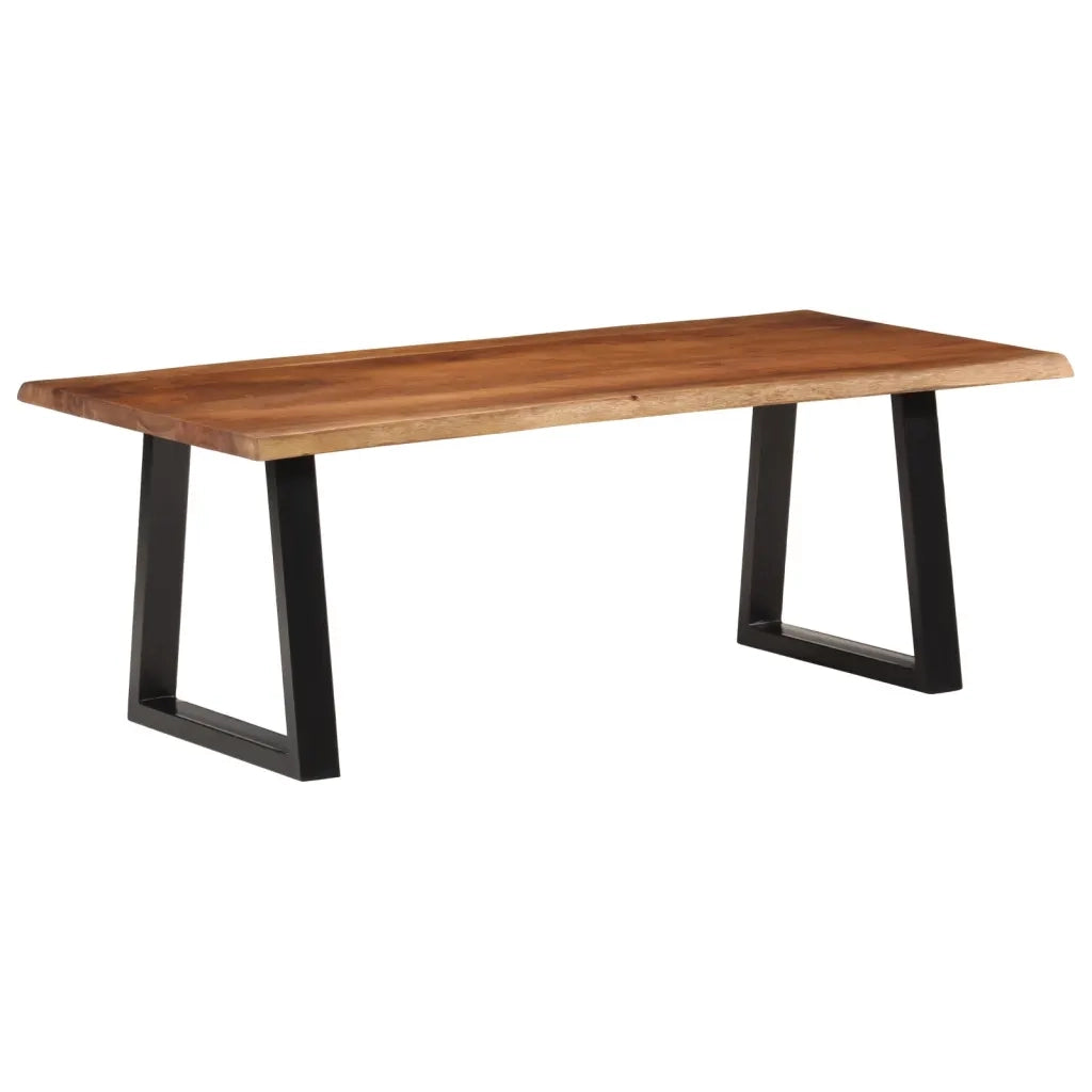 Tavolino ambra 110x55x40 cm in Legno Massello di Acacia