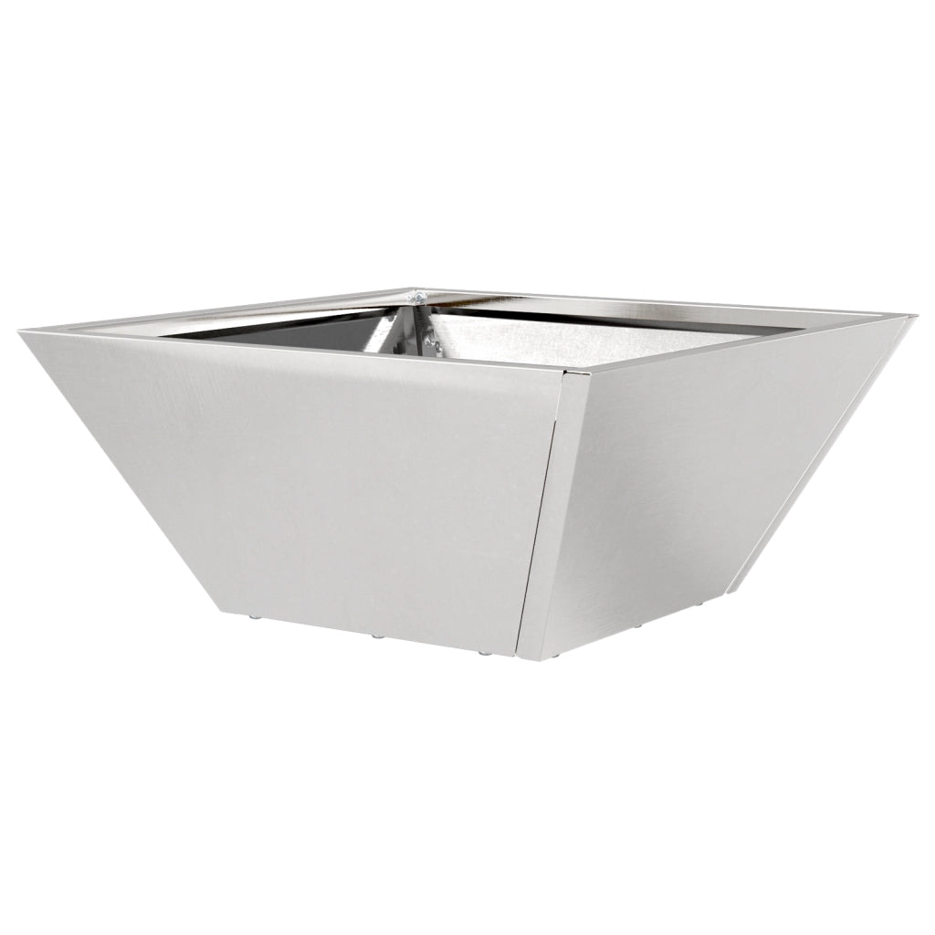 Fioriere a Ciotola per Giardino 5 pz 35x35x15 cm Acciaio Inossidabile