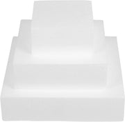 Set di forme di spuma di stirene a forma di torta - 4 blocchi rettangolari di imitazione di torta per la decorazione della torta e il fai da te