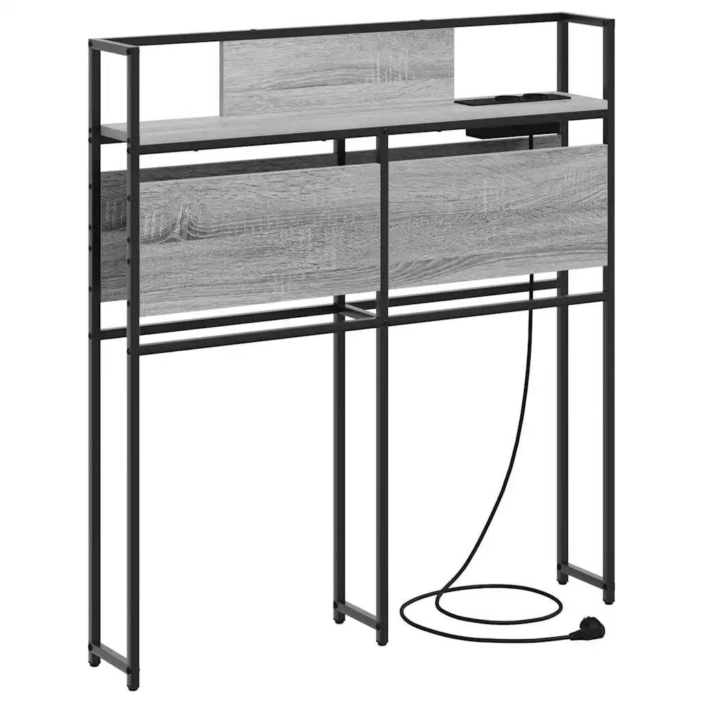 vidaXL Testata contenitore Grigio sonoma 75 cm Legno multistrato