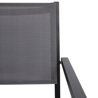 Set tavolo da giardino in alluminio e textilene, 8 posti, 180cm,