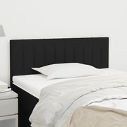 Testiera-Testata-Testiera Decorativa Nera 90x5x78/88 cm in Tessuto 554490