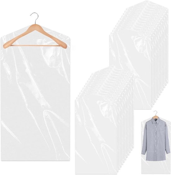 Sacchi di protezione per abbigliamento - 25 pezzi - plastica - 60 x 90 cm
