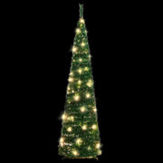 Albero di Natale Artificiale Pop-up con 50 LED Verde 120 cm 357751