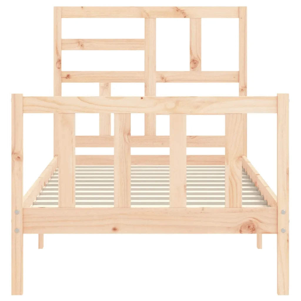 Giroletto senza Materasso-Struttura Letto 90x200 cm in Legno Massello di Pino 297405