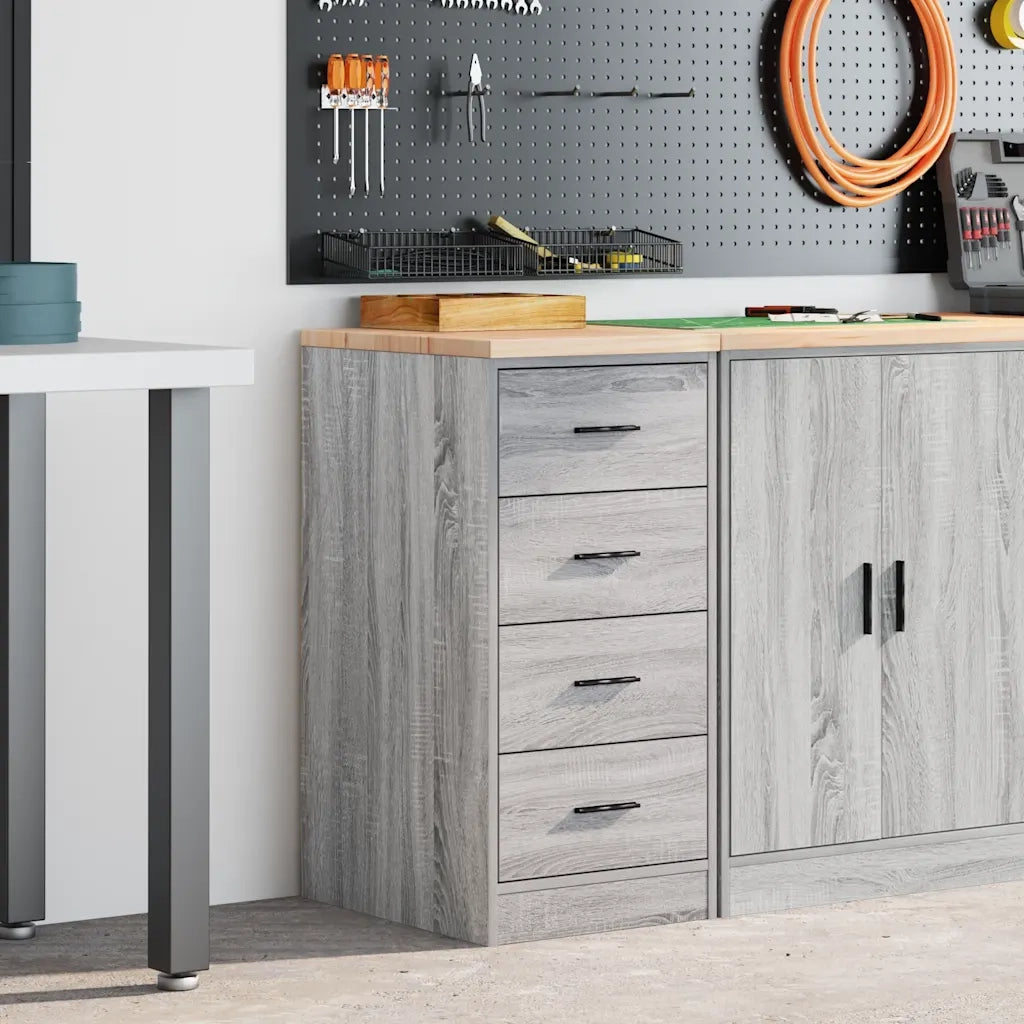 Armadietto per Garage Grigio Sonoma 40x51x85 cm 860594