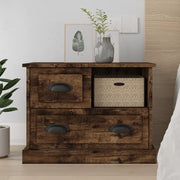 Comodino-Tavolino da notte Rovere Fumo 60x39x45 cm