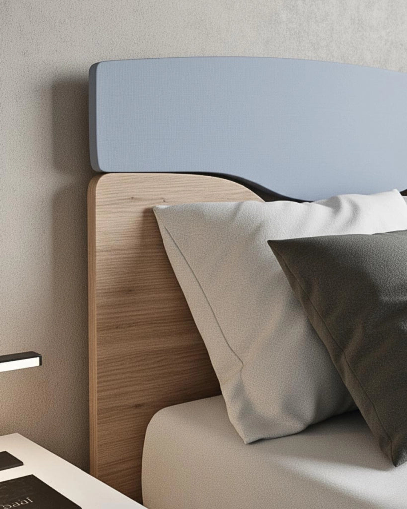 Letto Smile con fascioni e pediera - Letto una piazza e mezzo 127 x 197 - Struttura Virginia e avio - Rete e materasso esclusi_