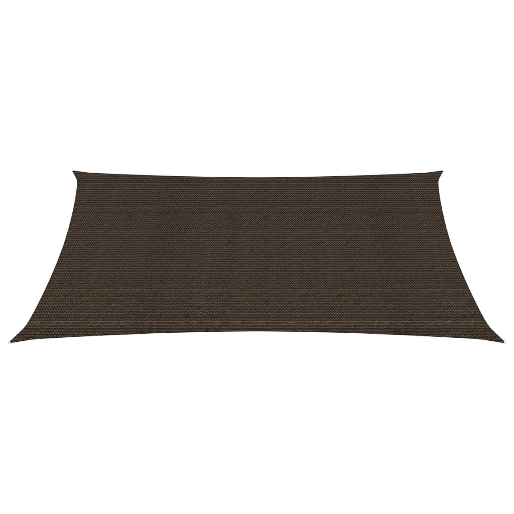 Vela ombreggiante 160 g/m² marrone 3 x 4,5 m HDPE 02_0009156