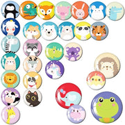 Magnetici per lavagne, 30 magnetici animali per frigoriferi, lavagne, lavagne per appunti, lavagne di ricompensa con scatola di conservazione, magnetici decorativi, idee regalo per bambini (diametro: 3 cm)