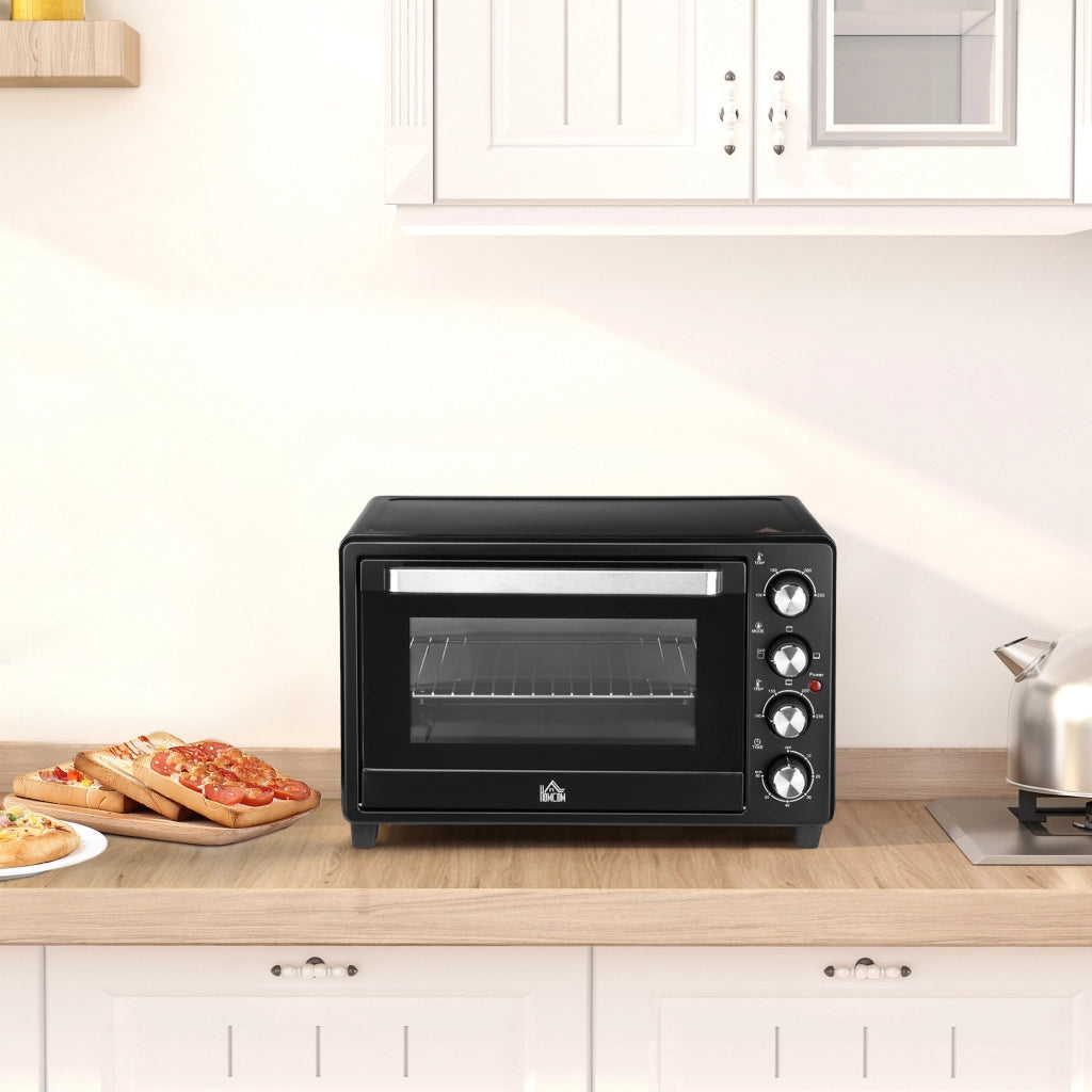 Forno Elettrico da Tavolo 32L 1600W ¨C Xylo ¨C 3 Modalit¨¤ Calore Timer Temperatura Regolabile 52x38x34cm Nero