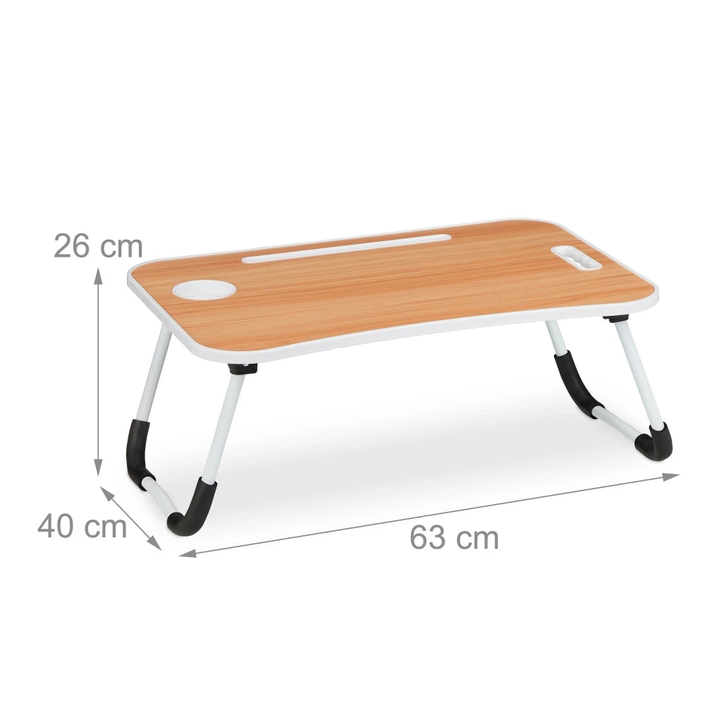 Pratico supporto pieghevole per computer portatile 60 x 40 x 30 cm in ferro nero 13_0014938