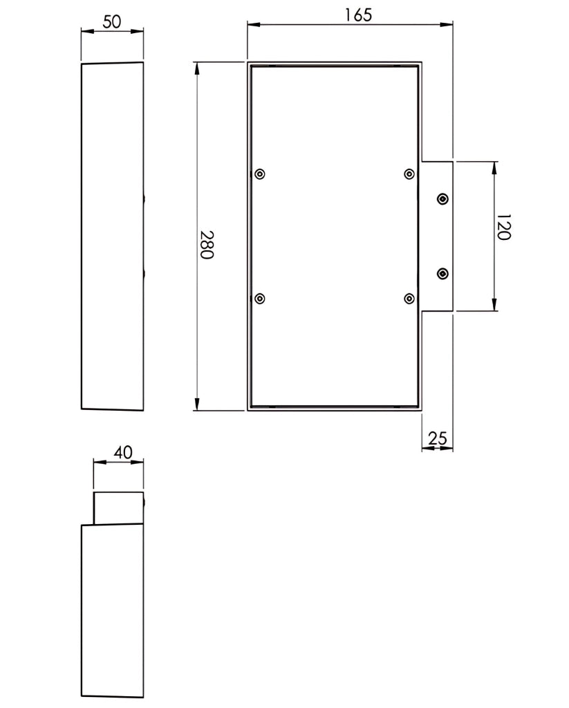 Emma Lampada da Parete LED 27W 3000K 2250lm Alluminio Bianco 28x16,5x5cm - Applique di Design Moderno per Illuminazione Interna Dimmerabile